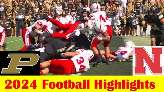 Nebraska vs Purdue Football Game Highlights 9 28 2024 [upl. by Merriman75]