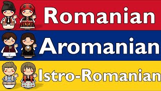 EASTERN ROMANCE ROMANIAN AROMANIAN ISTROROMANIAN [upl. by Lhok]