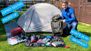 Packing my Osprey Kestrel 48 Backpack with Wild Camping Gear [upl. by Rahab]