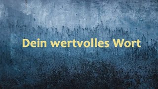 Dein wertvolles Wort  tonscherben  Worship Lyric Video [upl. by Stovall]