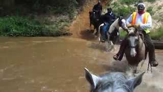 Ebony Horsemen Trail Ride 2014  Shellby River TR [upl. by Armington]