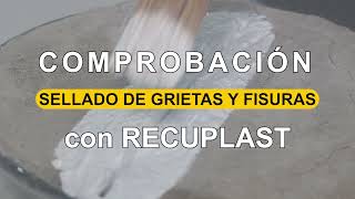 Test de Recuplast Techo y Paredes Comprobación de sellado de grietas y fisuras [upl. by Shetrit242]