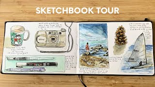 ☆ Sketchbook Tour  Illustrated Journal  Urban Sketching ☆ [upl. by Trant]