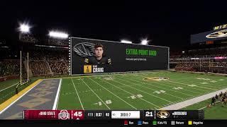 EA COLLEGE FOOTBALL 18 MISSOURI DYNASTY REBUILD SEASON 1 EPISODE 2 VS 2 OHIO STATE COLLEGE [upl. by Shelman622]