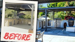 How an Outdoor Kitchen Nightmare Led to a CRAZY Backyard Transformation [upl. by Ecad]