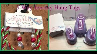 Jewelry Packaging Branding Tutorial DIY Folding Jewelry Hang Tags amp Easy Earring Cards [upl. by Euqimod399]