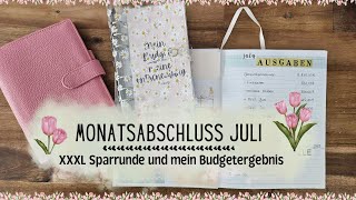 Monatsabschluss Juli🌼XXXL Sparchallenge Extra Runde ♥ Meine echten Einnahmen und Ausgaben🌼 [upl. by Adrianna645]