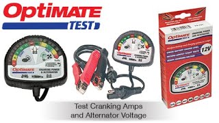 OptiMate Test EN Test Cranking amps and Alternator Charging Voltage Instantly [upl. by Gonnella459]