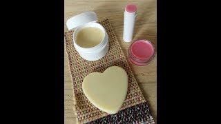 Easy Lip Balm Lotion Bar Recipe [upl. by Marlena]