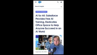 Free AI Training for the Future 🚀  Salesforces 50M Initiative [upl. by Julissa]