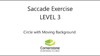 Vestibular amp Concussion Exercise  Saccade Level 03 [upl. by Kerril]