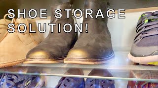 Low Budget Large Shoe Storage IKEA HACK [upl. by Theodor]