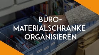 Gemeinsam genutzte Büromaterialschränke organisieren  BüroKaizen [upl. by Colwin]