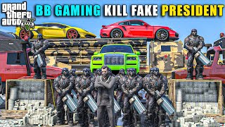 GTA 5  MICHAEL AND BB GAMING KILL FAKE PRESIDENT OF LOS SANTOS  GTA V GAMEPLAY  GTA 5 [upl. by Akcirred808]