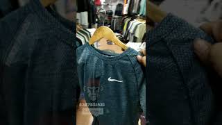 Branded Sports Wear wholesale market in Delhi tank Road  GymSports Wear Branded Tshirts collection [upl. by Frick]