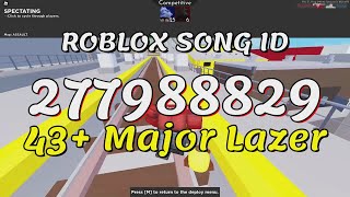 43 Major Lazer Roblox Song IDsCodes [upl. by Llehcam863]