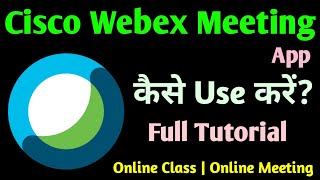 Webex meeting app kaise use kare  Cisco webex meeting app kaise use kare  Technical Sahara [upl. by Rumpf]