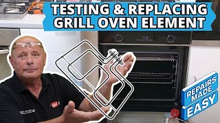 How to Test Diagnose amp Replace a Beko Oven Grill Element [upl. by Malloy]