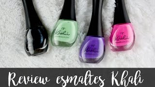 Review  Reseña esmaltes Khali de Cyzone  Smaltefy [upl. by Cissie]