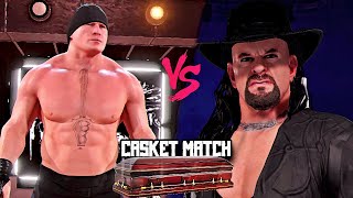 WWE 2K24  Brock Lesnar vs The Undertaker Casket Match [upl. by Maye]