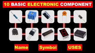 10 Basic Electronics Components and their functions TheElectricalGuy [upl. by Niliak424]