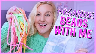 ORGANIZE CLAY BEADS WITH ME ASMR STYLE it was chaotic  KellyPrepsterStudio [upl. by Chariot]