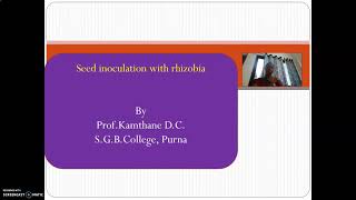 Seed inoculation with Rhizobia [upl. by Rehpotsirhcnhoj217]