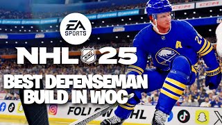 BEST NHL 25 WORLD OF CHEL DEFENSEMAN BUILD FROM A PRO PLAYER [upl. by Ettenhoj]