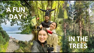 Go Ape Treetop Challenge Aberfoyle  Vlog and Go Pro [upl. by Sigrid]