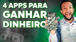 4 APLICATIVOS PARA GANHAR DINHEIRO EM 2024  RENDA EXTRA EM CASA [upl. by Yecnuahc780]