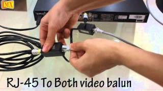 How to connect CCTV cameras for long distance or even your DVD player using Video Balun [upl. by Yruy]