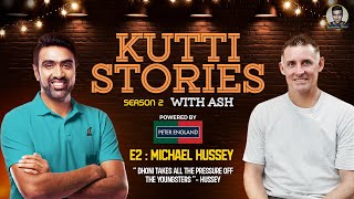 Dhoni takes pressure off youngsters  Hussey  Kutti Stories with Ash  E2  R Ashwin [upl. by Ardnasirhc]