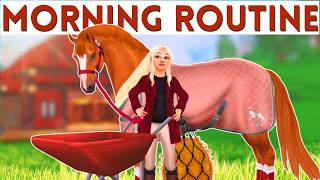 AUTUMN EQUESTRIAN MORNING ROUTINE  Star Stable Realistic Roleplay [upl. by Kress91]