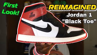 2024 quotREIMAGINED BLACK TOEquot JORDAN 1s These are PERFECT INHAND WHATS THE HISTORY sneakers [upl. by Rustin]