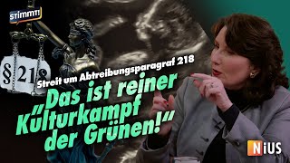 Anwältin gegen AbtreibungsLegalisierung  Annette Heinisch bei Stimmt Der NachrichtenTalk [upl. by Eema]