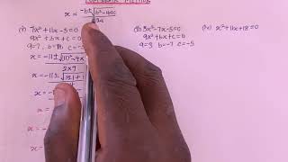 QUADRATIC EQUATION  FORMULAE METHOD [upl. by Floeter]