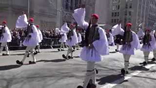 Greek Independence ParadeNYC2015Presidential Guard EvzonesNYCParadelife [upl. by Atin973]