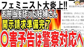 （ゆっくり）フェミニスト大炎上！作り置きの妊婦さん開示請求準備完了！〇害予告は刑事案件か [upl. by Chesney566]