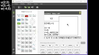 Tutorial TI83 Premium CE Vecteurs  calculs avec les coordonnées [upl. by Kirbie]