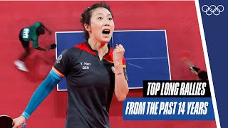 10 minutes of insane rallies in womens table tennis 🏓 [upl. by Assenab]