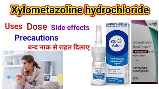 Xylometazoline hydrochloride ip uses side effects precautions in hindi me [upl. by Tjaden]