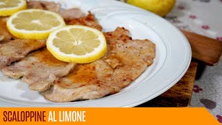 Scaloppine al limone ricetta facile e veloce  Le video ricette di Lara [upl. by Assirual615]