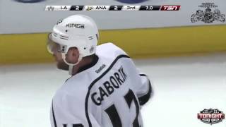 Marian Gaborik scores for 7 seconds left Game 1 LA Kings  Anaheim Ducks [upl. by Delahk]