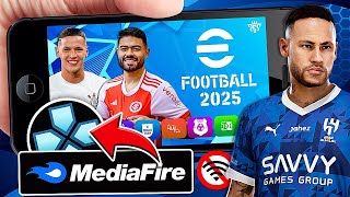 🚨 eFOOTBALL PES 2024 PPSSPP DOWNLOAD MEDIAFIRE DIRETO 100 ATUALIZADO 😱 BOMBA PATCH 2025 [upl. by Orimar]