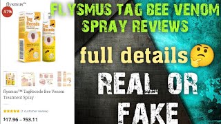 flysmus tag bee venom treatment spray reviews  flysmus tag reduce real or fake review [upl. by Llevaj]