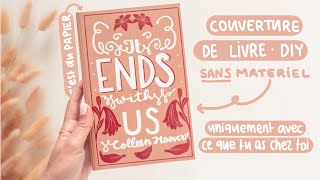 DIY couverture de livre rigide en papier  sans materiel [upl. by Koval]