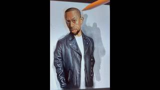 Digital illustration of comedian Affion Crockett painted on procreate digitalart procreate [upl. by Oran]