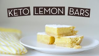 Insanely Tasty Keto Lemon Bar Recipe [upl. by Ihcekn269]