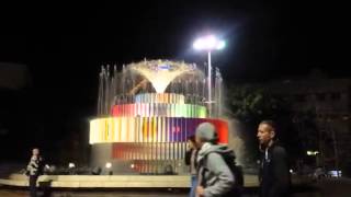 quotFire and Water Fountainquot Dizengoff Square Tel Aviv 2014 [upl. by Helyn151]