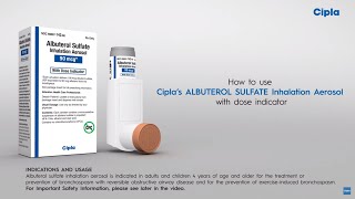 Cipla Albuterol HFA – How To Use Video [upl. by Demakis636]